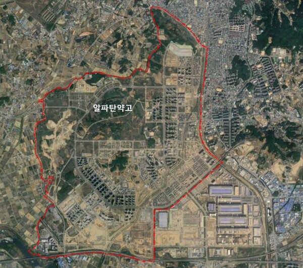 평택고덕국제화계획지구 위성.(사진_LH)