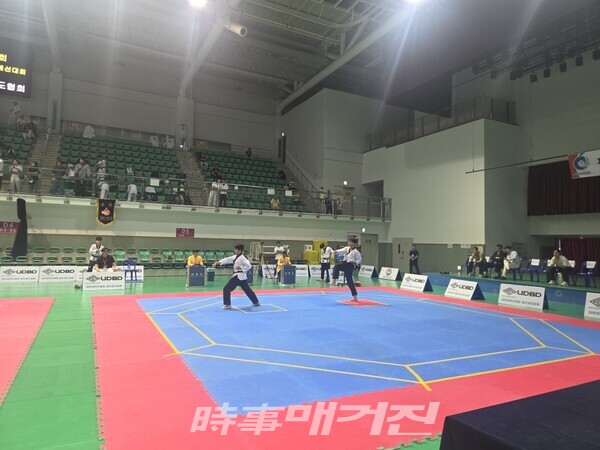 인천시 대표선발전 품새경기모습(사진_박종문 기자)